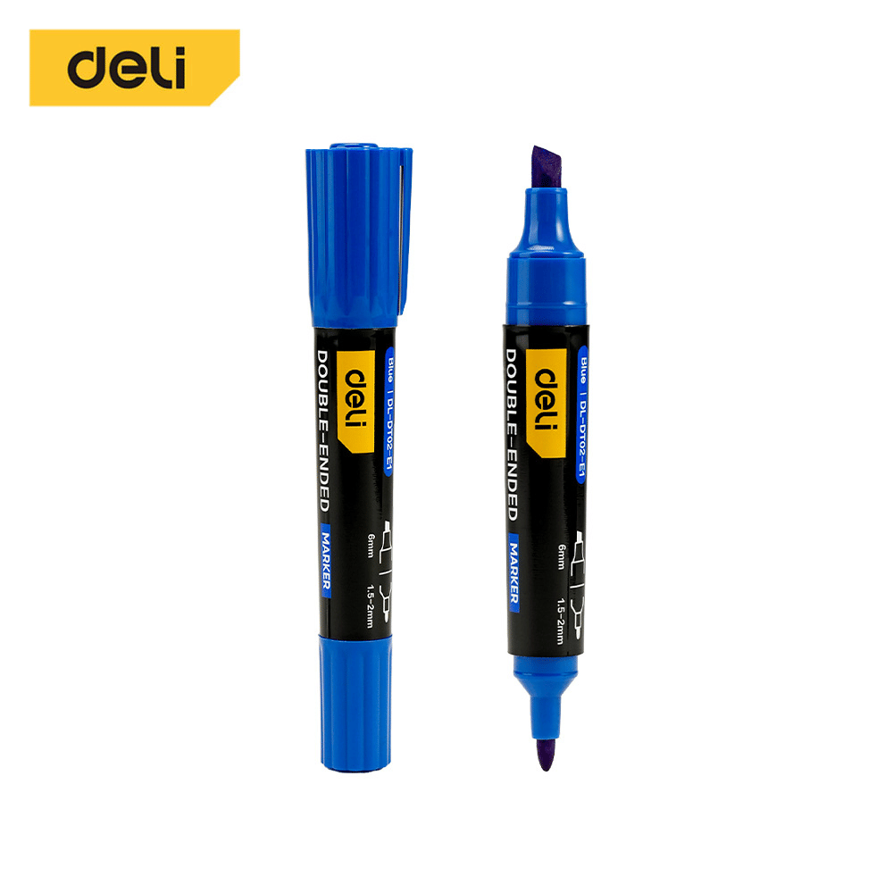 มาร์กเกอร์ DELI EDL-DT02-E1-BL-01 สีน้ำงิน_0